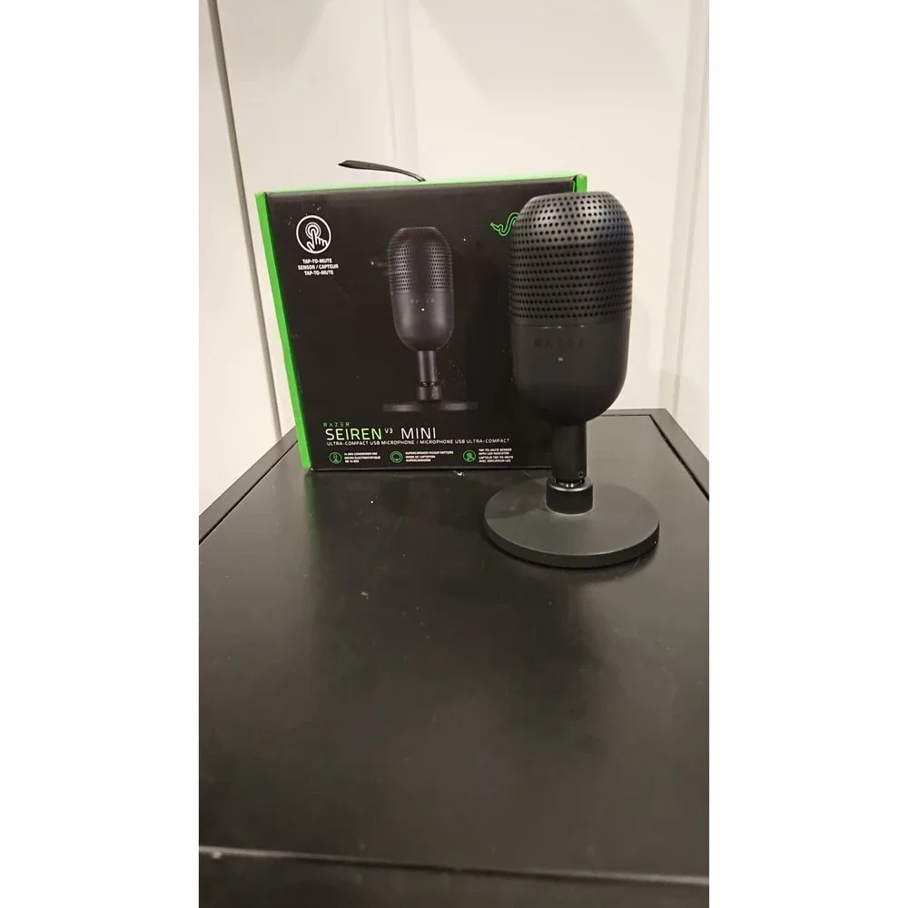 Razer Seiren V3 Mini USB Microphone Compact Gaming Streaming Mic Black